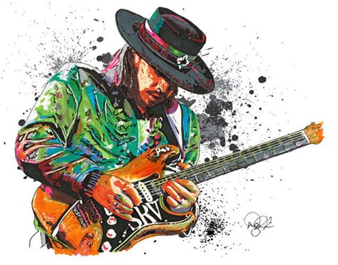 Stevie Ray Vaughan Srv Double Trouble X In X Cm Etsy