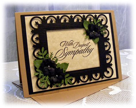 Elegant Handmade Sympathy Card With In By Pineapplesoupdesigns