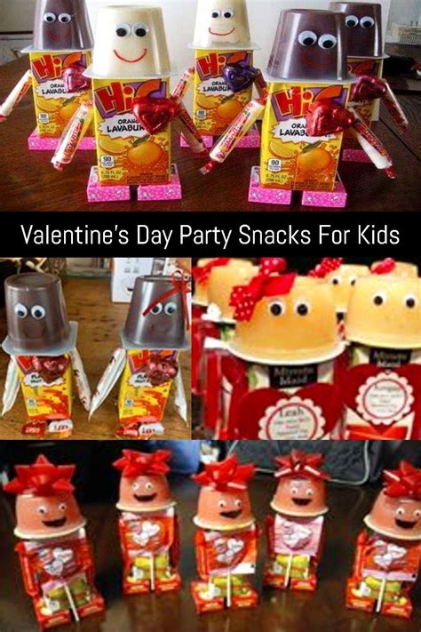Valentines Day Snacks For A School Valentines Day Party In The