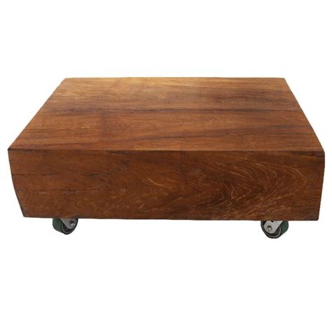 Maybe you would like to learn more about one of these? Massive Solid Teak Block Coffee Table at 1stdibs
