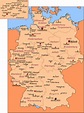 Karte Deutsche Städte - goudenelftal