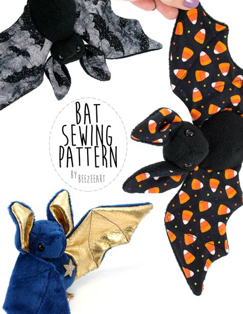 Beezeeart — The Bat Sewing Pattern Is Now Available And Sewing