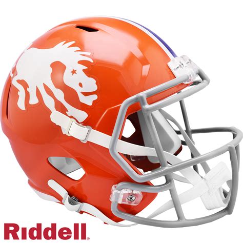 Denver Broncos Helmet Riddell Replica Full Size Speed Style 1966 Tb