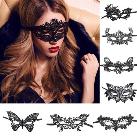 Black Women Sexy Lace Eye Mask Party Masks For Masquerade Halloween Venetian Costumes Carnival