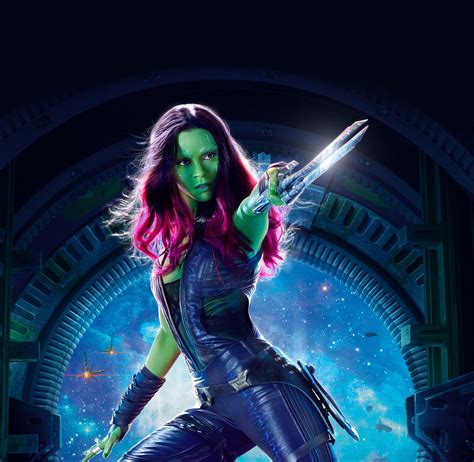 1280x800 Resolution Gamora Of Guardian Of The Galaxy Movie Poster HD