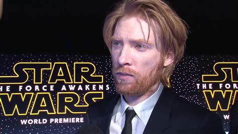 Domhnall gleeson has seen the future and he has the fear. Star Wars: The Force Awakens: Domhnall Gleeson Exclusive ...