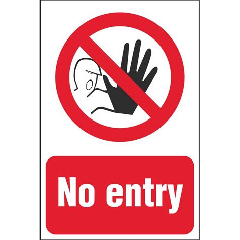 No Entry Signs Prohibitory Workplace Safety Signs Ireland