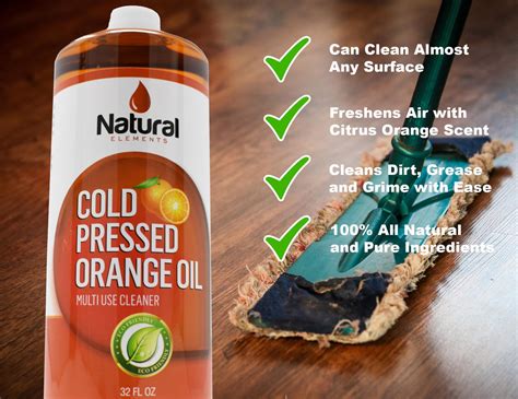 Cold Pressed Orange Oil Multi Use Household Cleaner Natural Elements