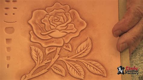 Carving The American Beauty Rose Premium Leathercraft Video Leather