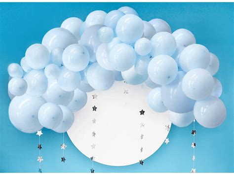 108pcs Pastel Blue Balloon Garland Arch Kit 5 10 12 18 Inch Etsy Uk