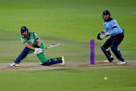 England Vs Ireland 2020 Andy Balbirnie Paul Stirling Advance After