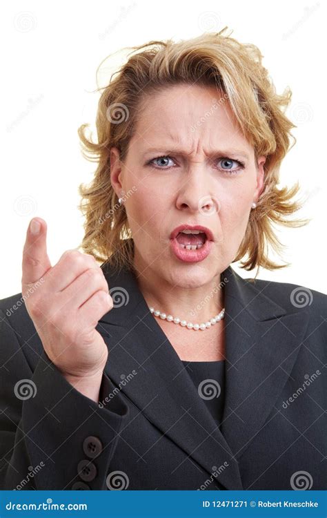 Ranting Business Woman Stock Image Image Of Angry Anger 12471271