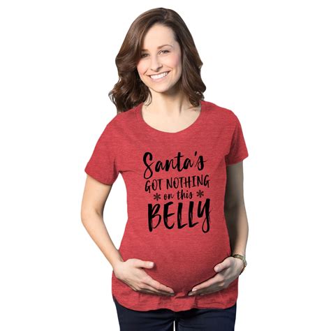 maternity santas got nothing on this belly pregnancy tshirt funny christmas bump tee