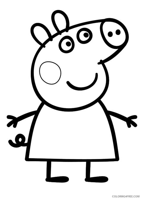 If you are looking cool things to color in kids cute cartoon peppa pig printable easy coloring pages. George Pig Coloring Pages - Coloring Home