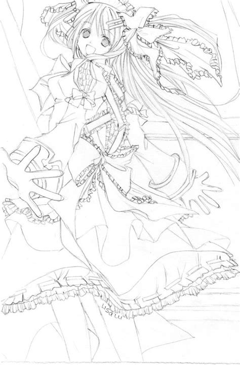 Anime Maid Coloring Pages