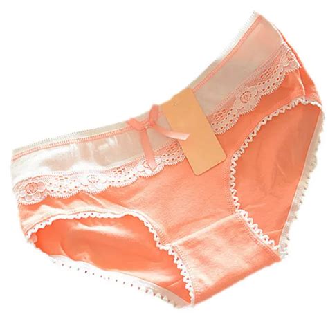 Wholesale Lovely Women Multi Color Cotton Soft Lace Bow Knot Underwear Briefs Knickers In Women