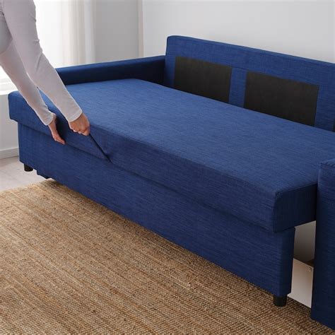 Friheten 3 Seat Sofa Bed Skiftebo Blue Ikea