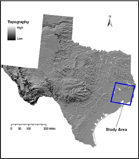 Topography Map Of Texas Interactive Map