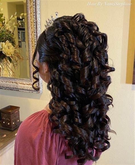 Quinceañera Hairstyle By Nancistephine In 2023 Quince Hairstyles Quinceanera Hairstyles