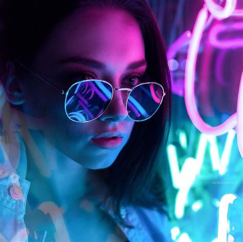 Photoshop Light Effect Neon Photography Colorful Portrait