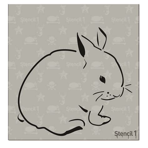 Bunny Stencil Small 575″x6″ Stencil 1