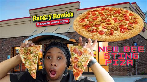 Trying Hungry Howies New Bee Sting Pizza With Smacking And Eating Sounds Asmr Kinda New