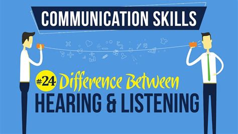 Difference Between Hearing And Listening Active Listening