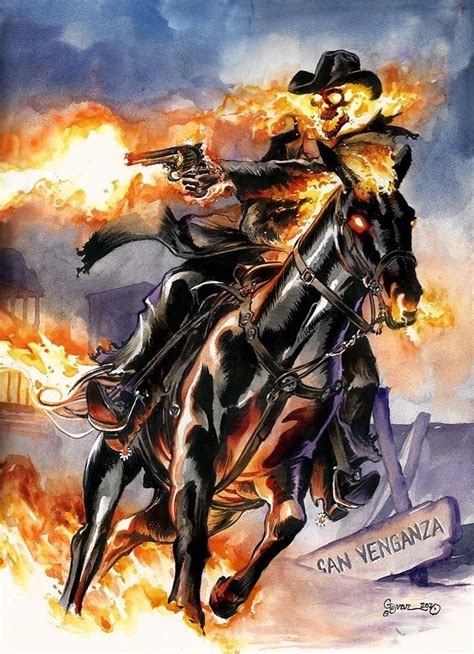 Ghost Rider In Ronald Shepherds Commission Art Work Collection Volume