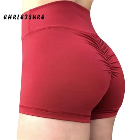 Buy Chrleisure 2018 High Waist Women Workout Shorts Fitness Shorts Sexy Push Up