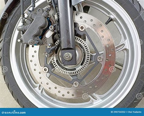 Safety First Motorcycle S Anti Lock Braking System Abs Stock Photo