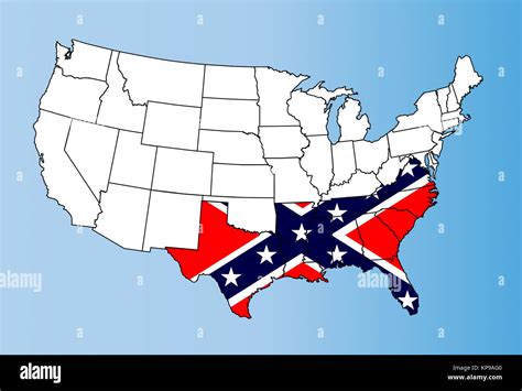 Confederate States Map Hi Res Stock Photography And Images Alamy