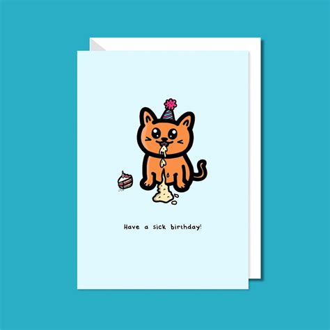 Have A Sick Birthday Card Funny Birthday Card For Him Etsy