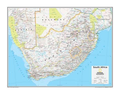 South Africa Map National Geographic Atlas Of The World