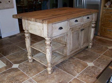 Butcher Block Top Island In Our Standard Size Furniture From The Barn