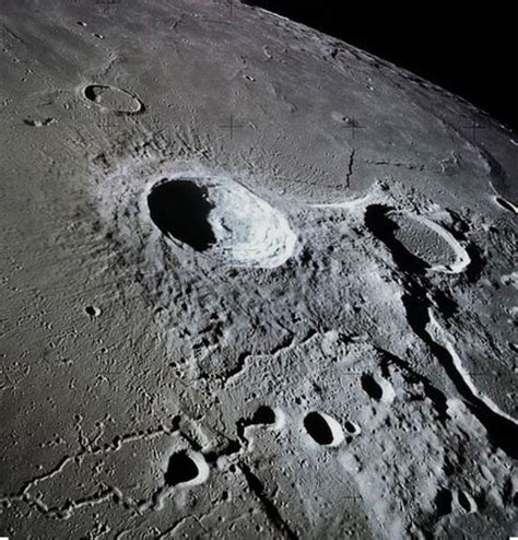 An Image Of The Moon Taken By Nasa Astronauts From Space Shuttlers On