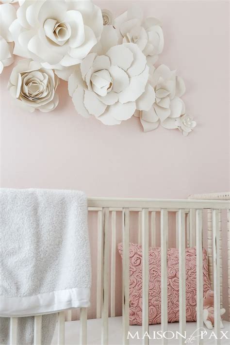 Paper Flower Wall Art In The Nursery Maison De Pax In 2024 Nursery