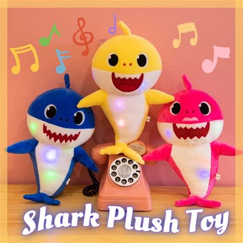 Baby Shark Plush Singing Toys Marine Animal Cute Little Shark Doll