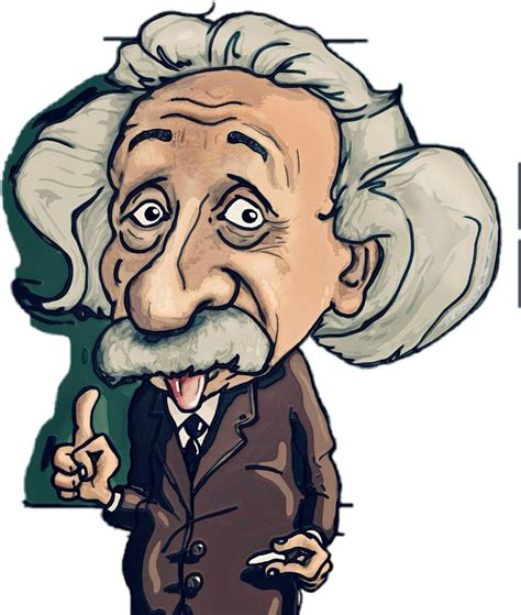 Cartoon Albert Einstein Caricature Hd Png Download Tr