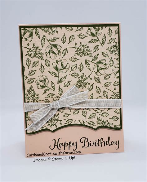 Simple Elegant Birthday Card Cards And Crafts With Karen