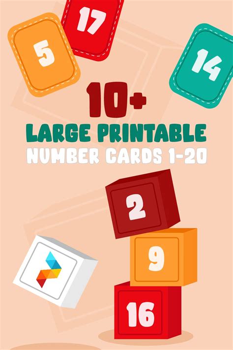 10 Best Large Printable Number Cards 1 20 Pdf For Free At Printablee