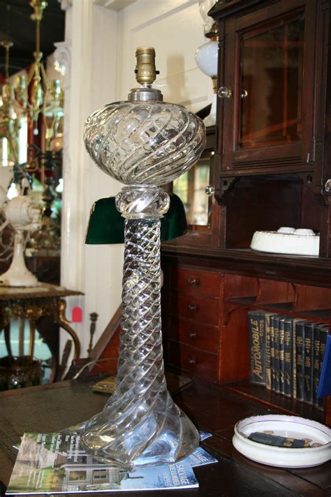 Enhance your home ~ choose from our fine selection of antique victorian lighting accessories. Mammoth Antique Glass Electrified Oil Lamp For Sale ...