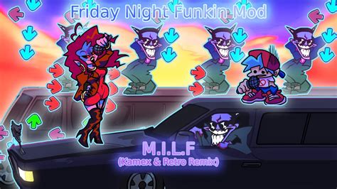 Friday Night Funkin Mod Milf Kamex Retro Remix Youtube
