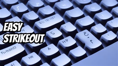 Keyboard Shortcut How To Apply Or Remove Strikethrough Youtube