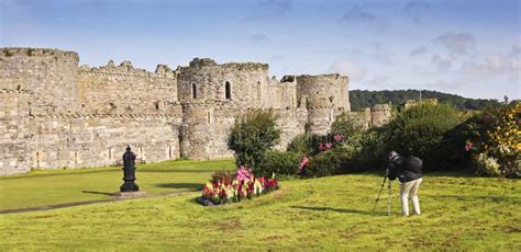 Un Fossé De Château De Beaumaris Sur Anglesey Pays De Galles Photo