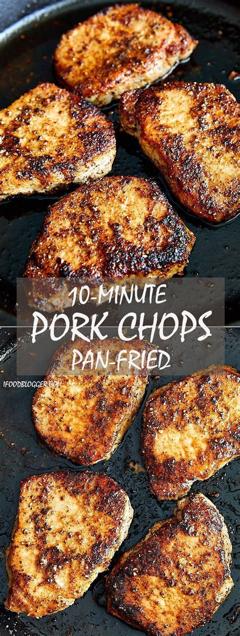 Great for a nice autumn dinner. Delicious, tender and juicy pan-fried boneless pork chops made in under 10 minutes. A ...