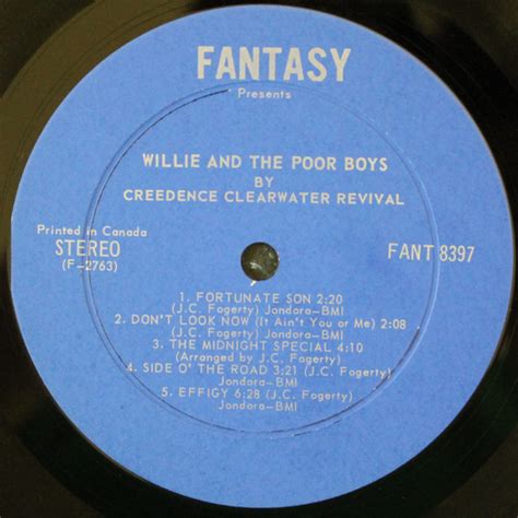 Creedence Clearwater Revivalwilly And The Poor Boys Millpond Vintage