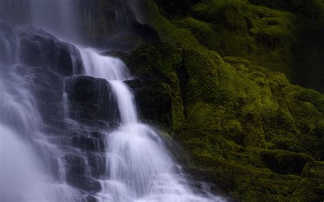 Download Wallpaper 2560x1600 Waterfall Water Cascade Rock Nature