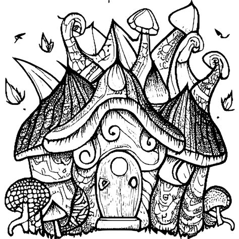 Fairytale Forest Coloring Page · Creative Fabrica