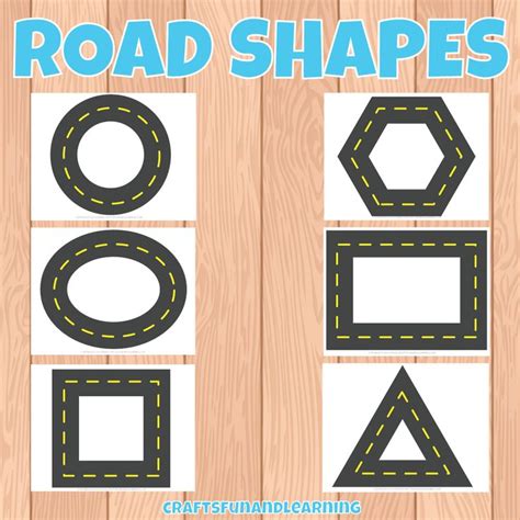 Free Printable Road Shapes Printable Shapes Free Shapes Preschool