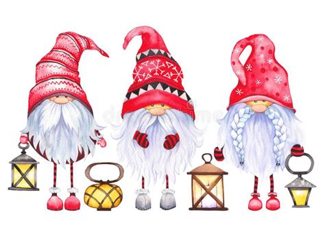 Halloween Gnomes Watercolor Clipart Svg File